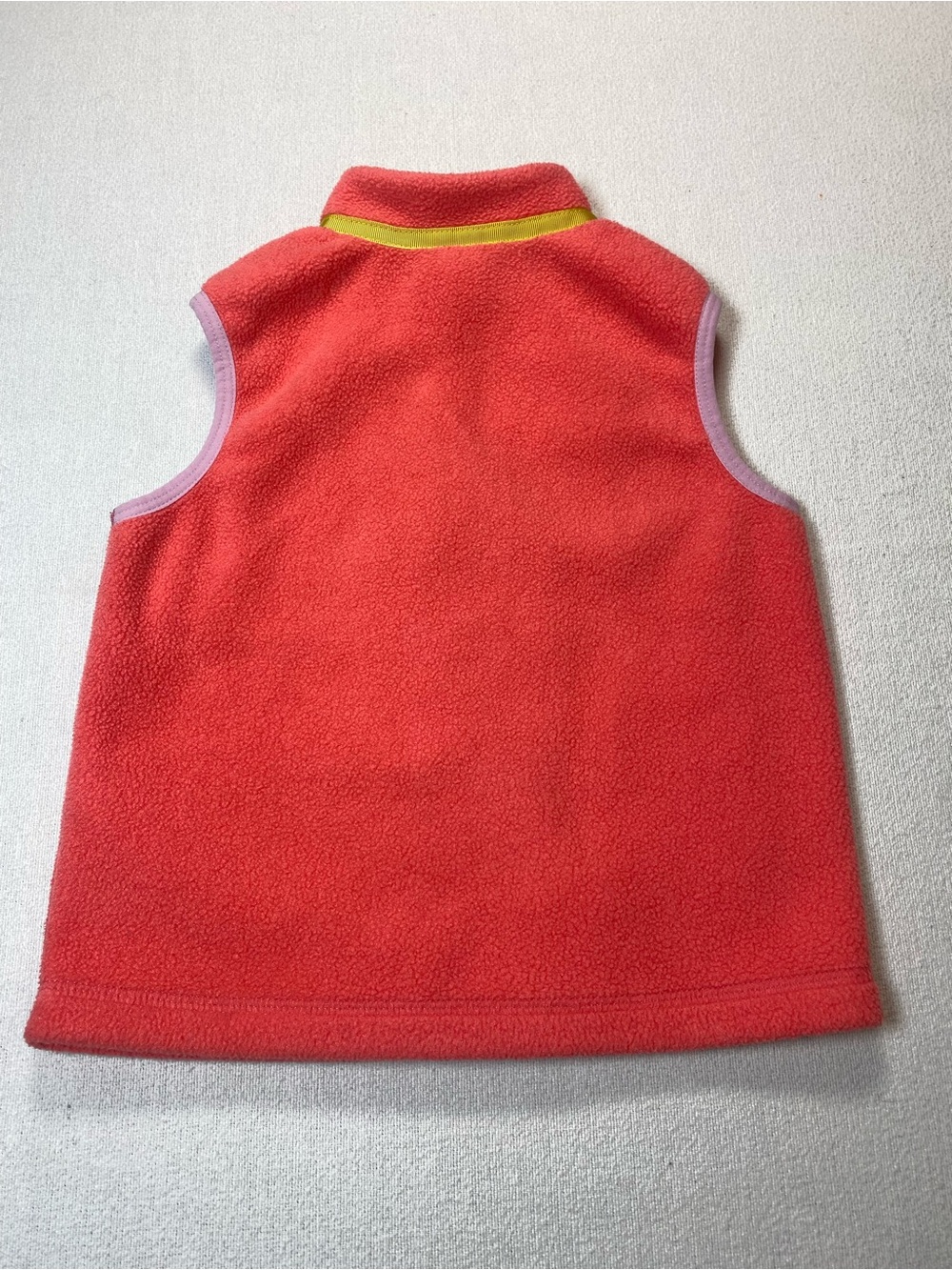 Patagonia Kids Coral Pink Fleece Vest 3T - Picture 5 of 7